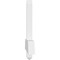 Ekena Millwork Eugene Architectural Grade PVC Gable Bracket, 48"W x 18"H x 2"D x 4"F, 9/12 Pitch GBP048X18X0204EUG00 - alternate 2